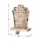 Set of 2 7.50"H Marquee LED Wooden/Metal Gift box Stocking Holders